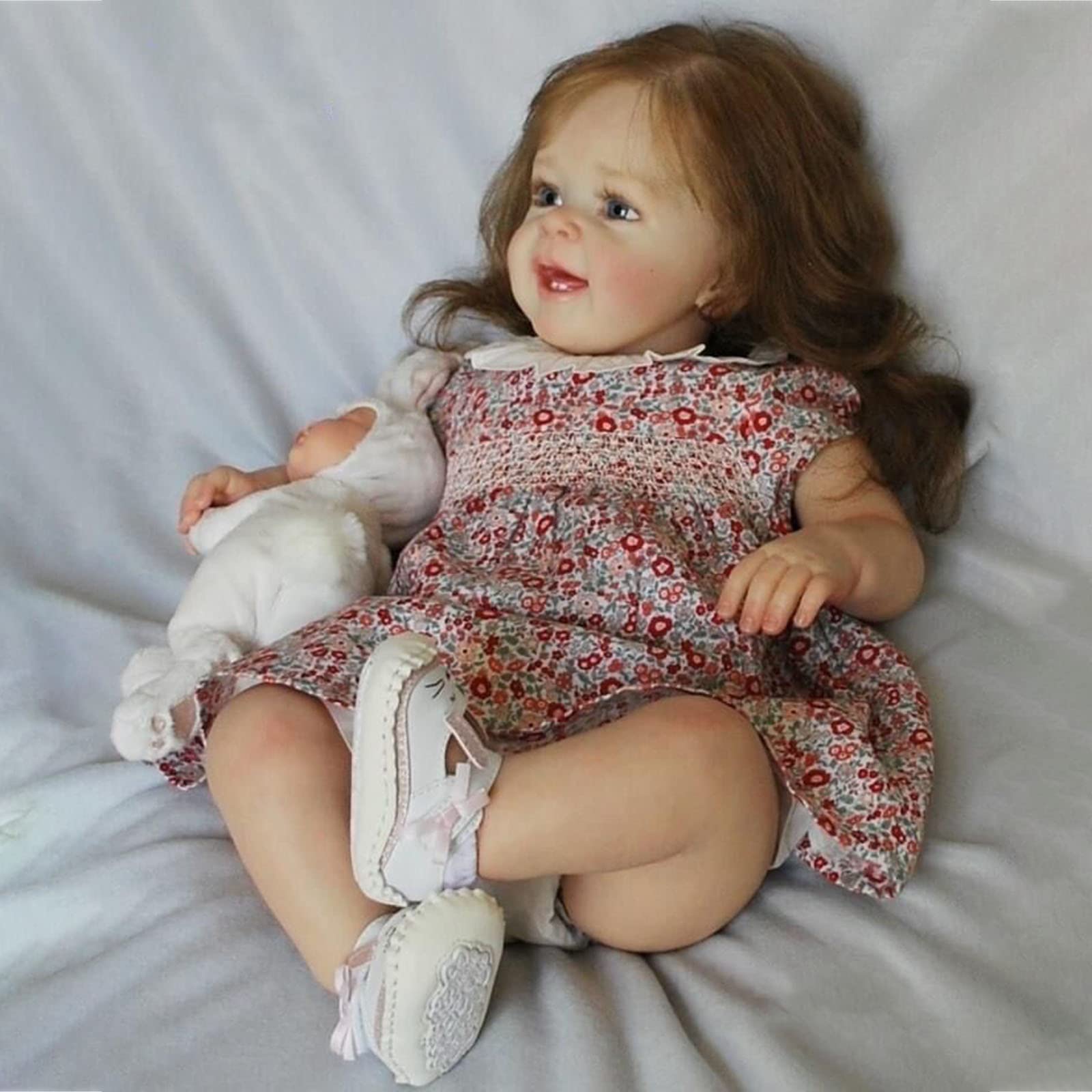 Amazon.co.jp: 60CM 終了したリボーンドールリアル幼児女の子長い巻き